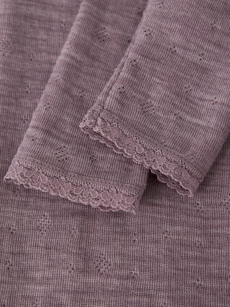 Leggings Merinoull Wang NB Enfärgad Rosa