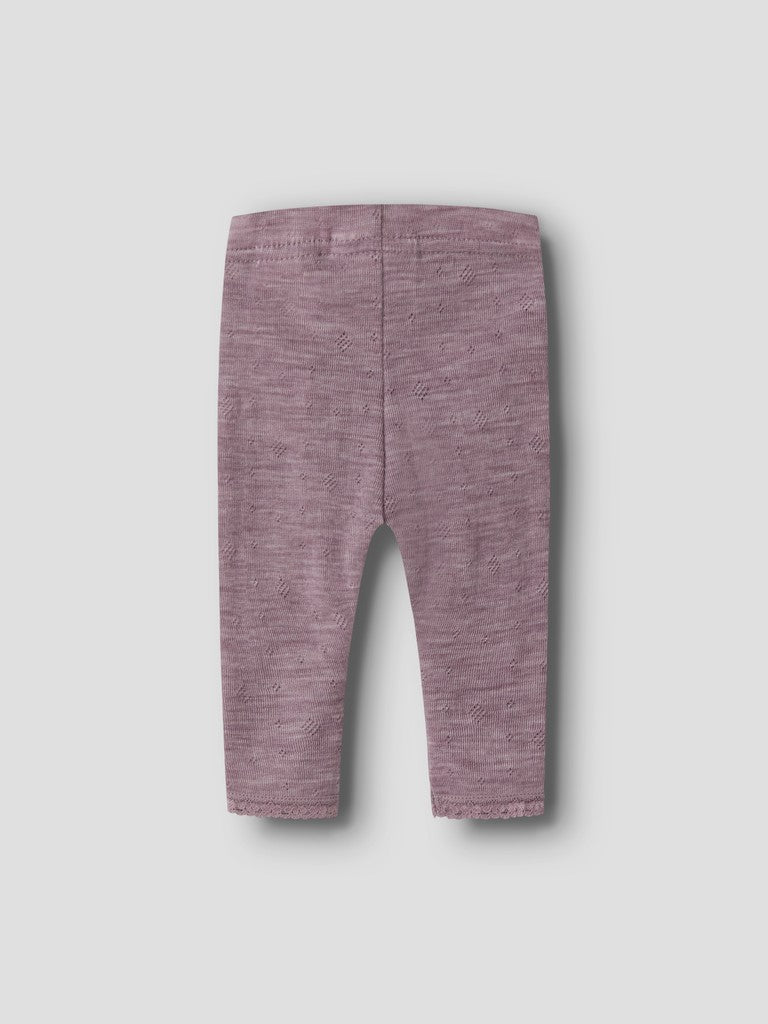 Leggings Merinoull Wang NB Enfärgad Rosa