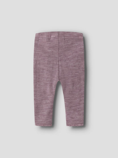 Leggings Merinoull Wang NB Enfärgad Rosa