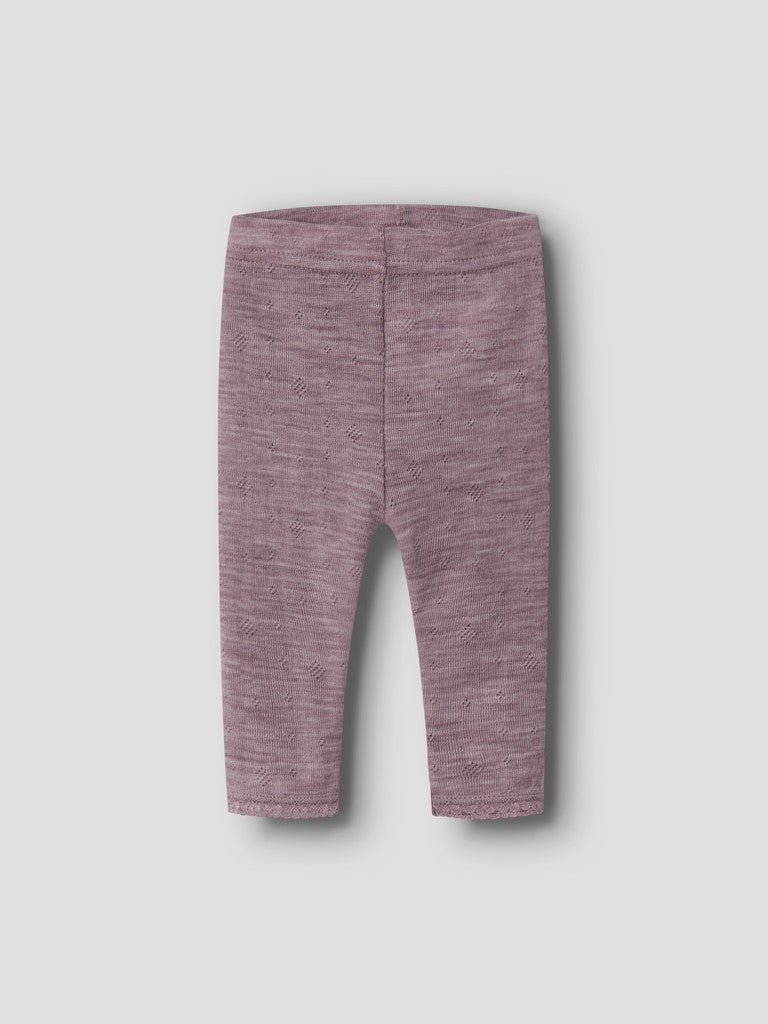 Leggings Merinoull Wang NB Enfärgad Rosa