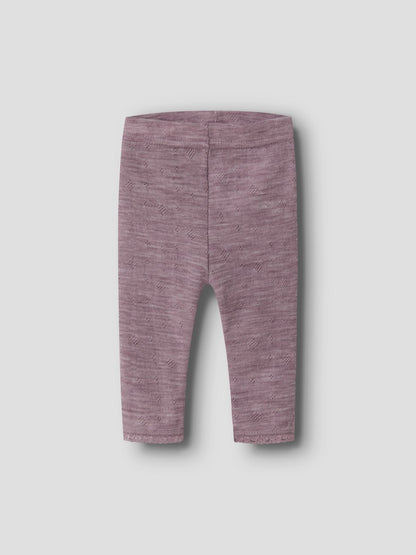Leggings Merinoull Wang NB Enfärgad Rosa