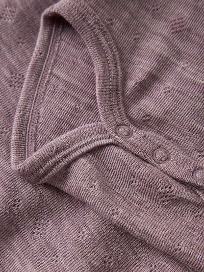 Body Merinoull Långärmad Wang NB Enfärgad Rosa