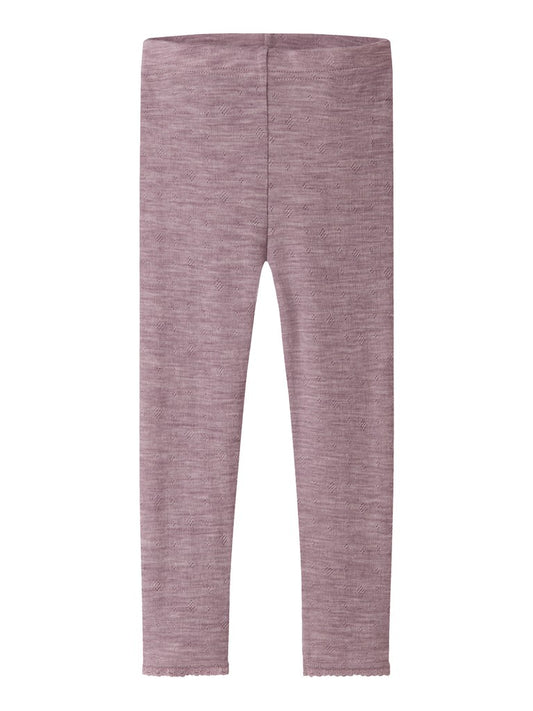 Leggings Merinoull Wang Enfärgad Rosa