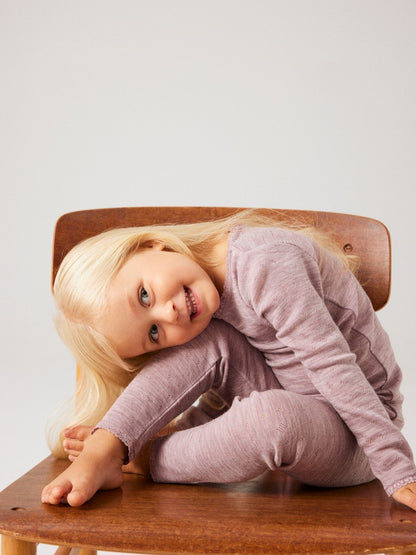 Leggings Merinoull Wang Enfärgad Rosa