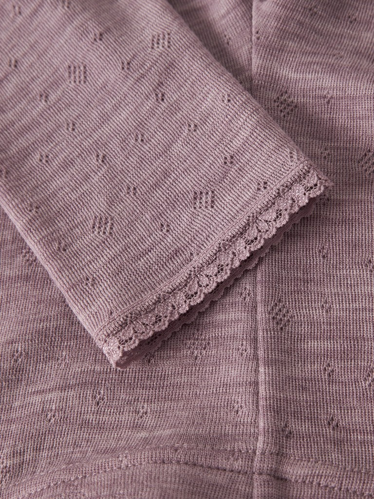 Leggings Merinoull Wang Enfärgad Rosa