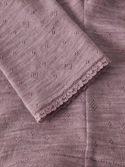 Leggings Merinoull Wang Enfärgad Rosa