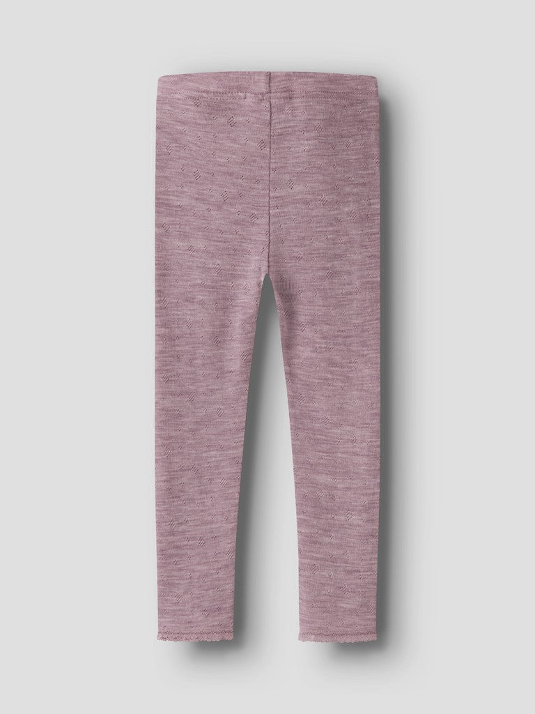 Leggings Merinoull Wang Enfärgad Rosa