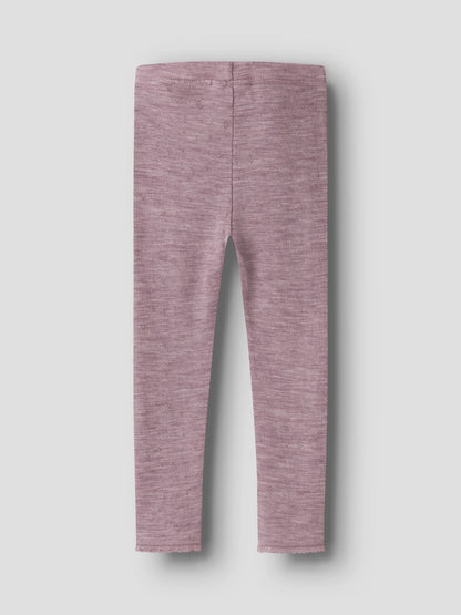 Leggings Merinoull Wang Enfärgad Rosa