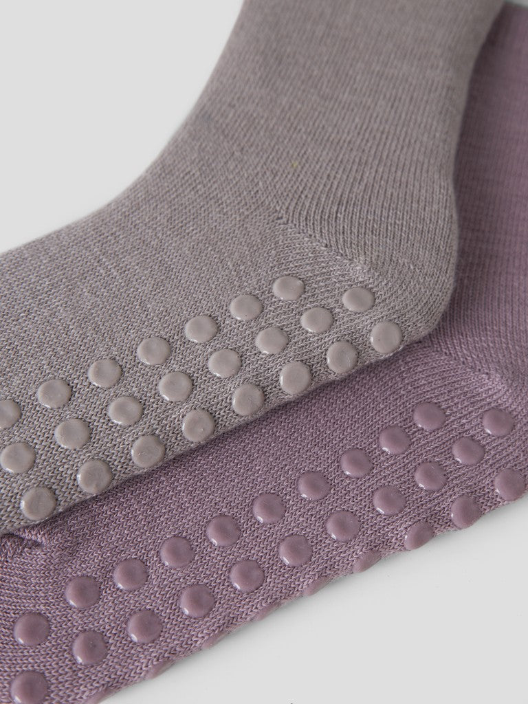 Halkstrumpor Merinoull Wak M Tunna 2-Pack Rosa/Beige