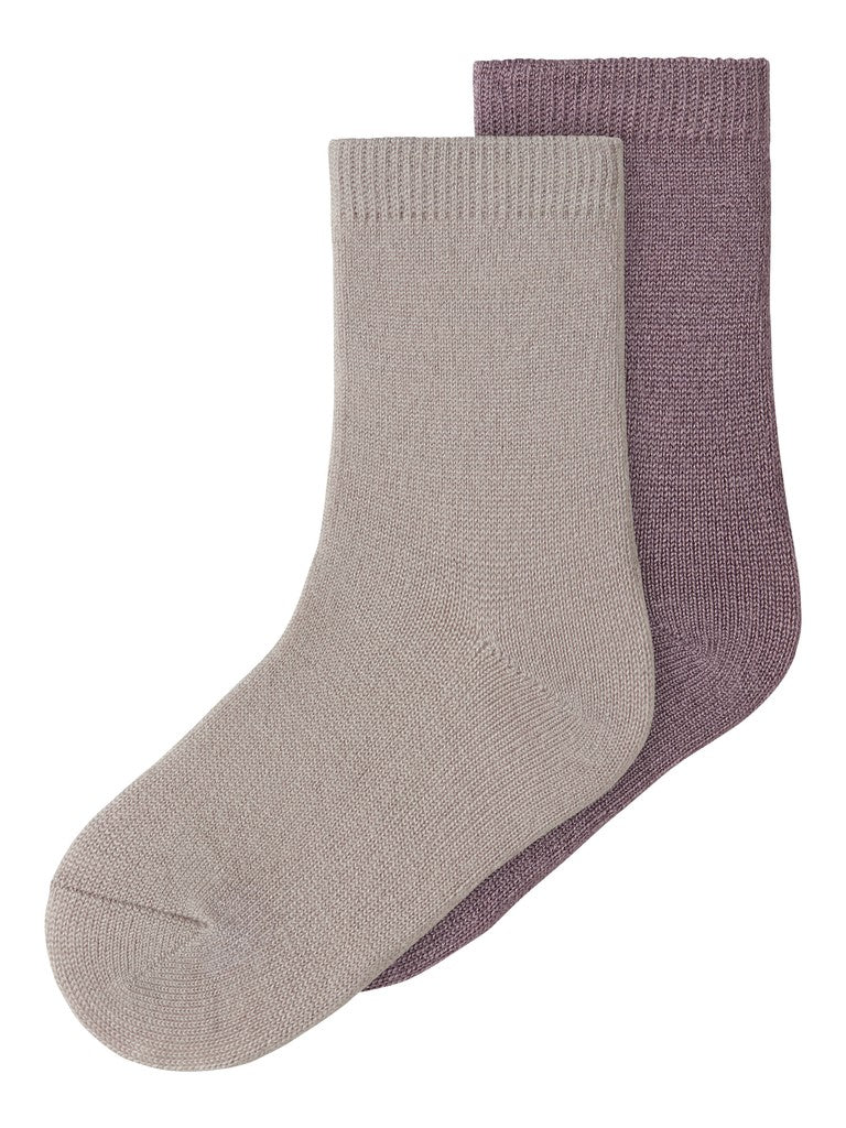 Strumpor Merinoull Viskos 2-pack Wakta M Tunn Rosa/Beige