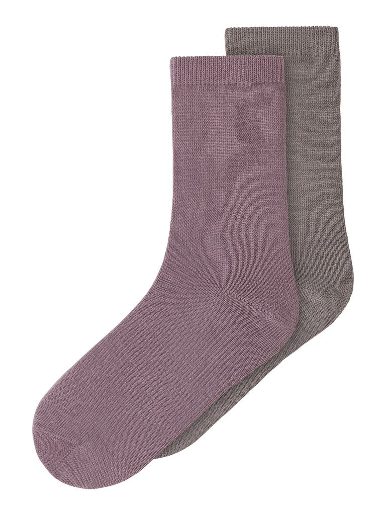 Strumpor Merinoull Wak Tunn 2-Pack Rosa/Brun