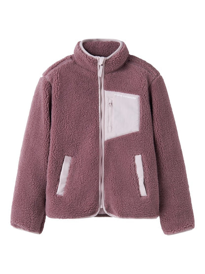 Jacka Teddy Mattia Enfärgad Rosa