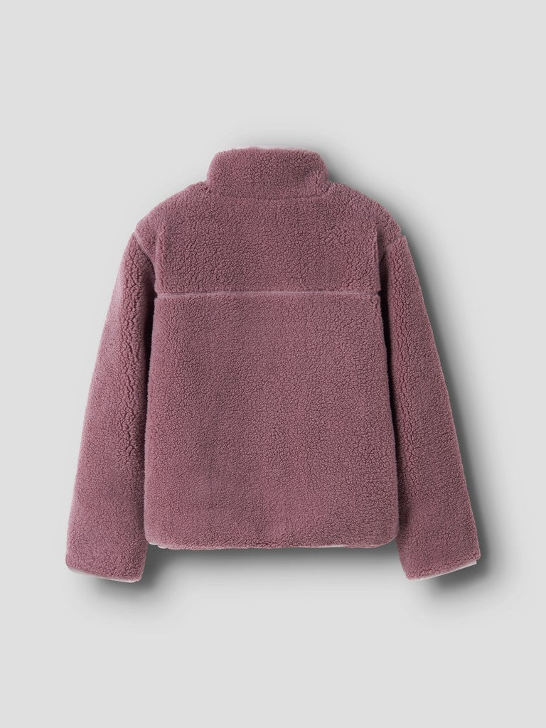 Jacka Teddy Mattia Enfärgad Rosa