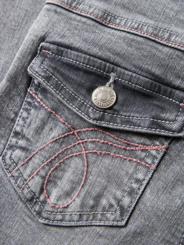 Bootcutjeans Polly Bakfickor Ficklock Brodyr Grå