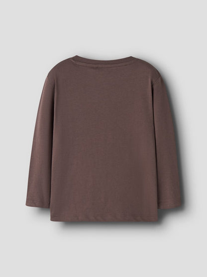 T-shirt Långärmad Dinosaurie Nedin Brun