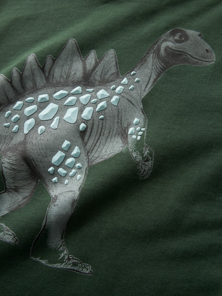T-shirt Långärmad Dinosaurie Nedin Grön