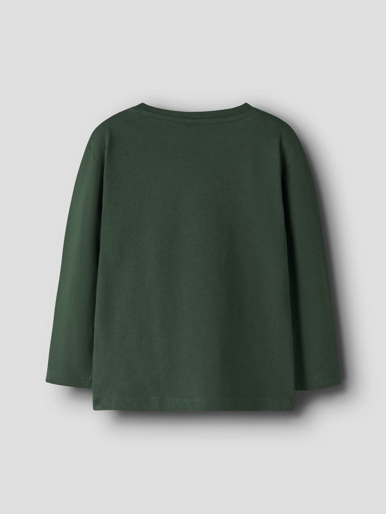 T-shirt Långärmad Dinosaurie Nedin Grön