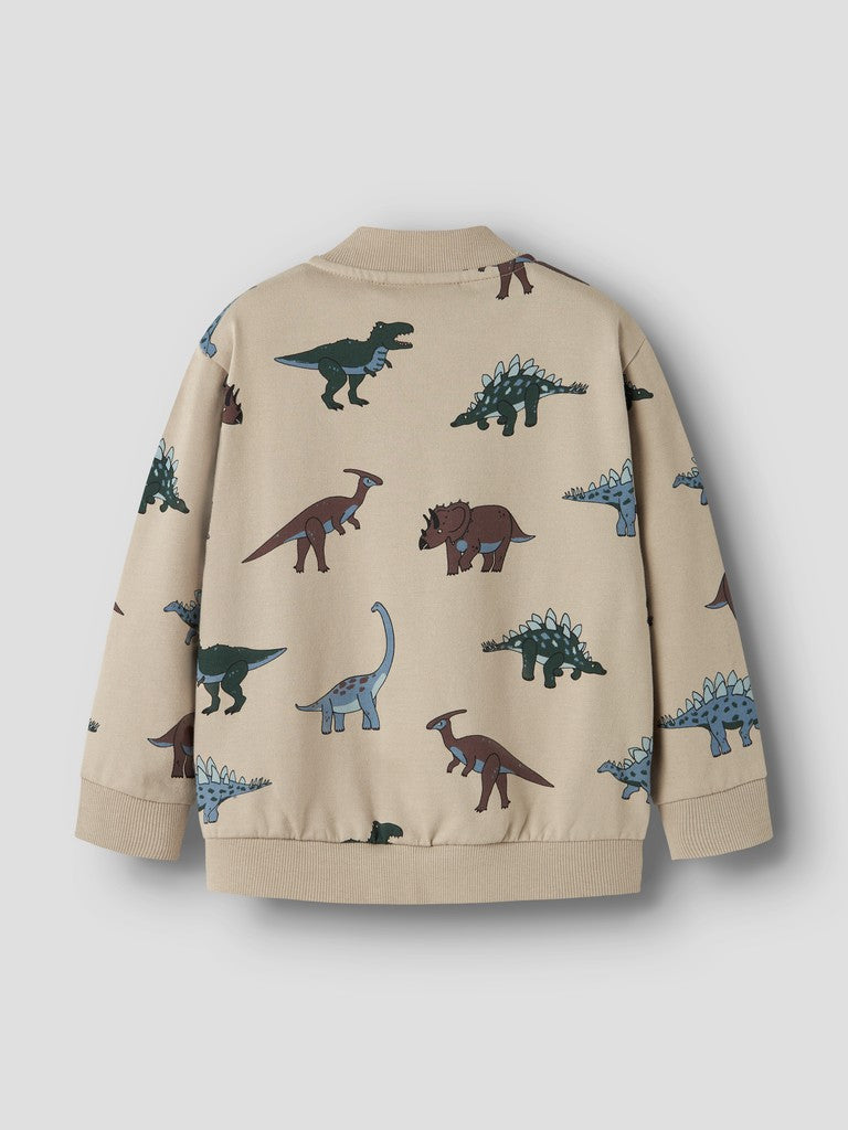 Sweattröja Dinosaurier Naris Dragkedja Beige