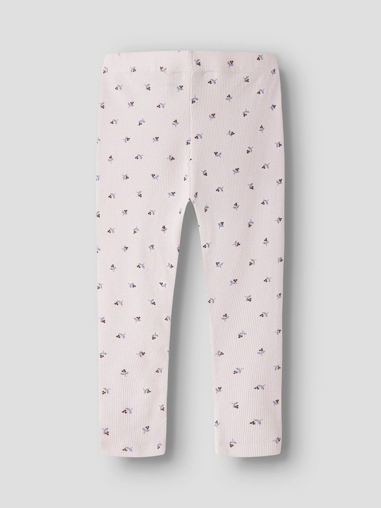 Leggings Nicole Ribbade Blommor Rosa
