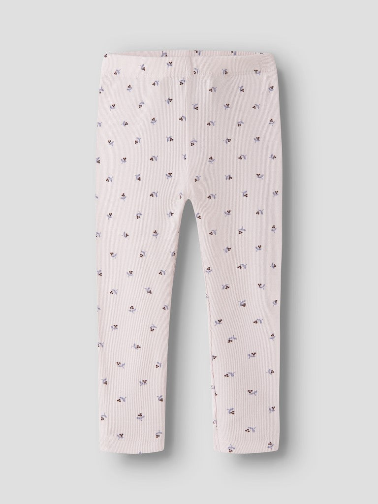 Leggings Nicole Ribbade Blommor Rosa