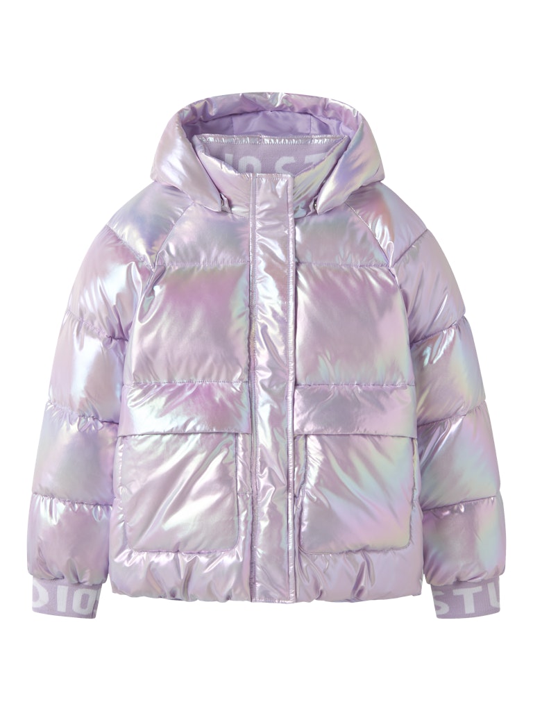 Glansig Täckjacka Malan K Silver/Rosa