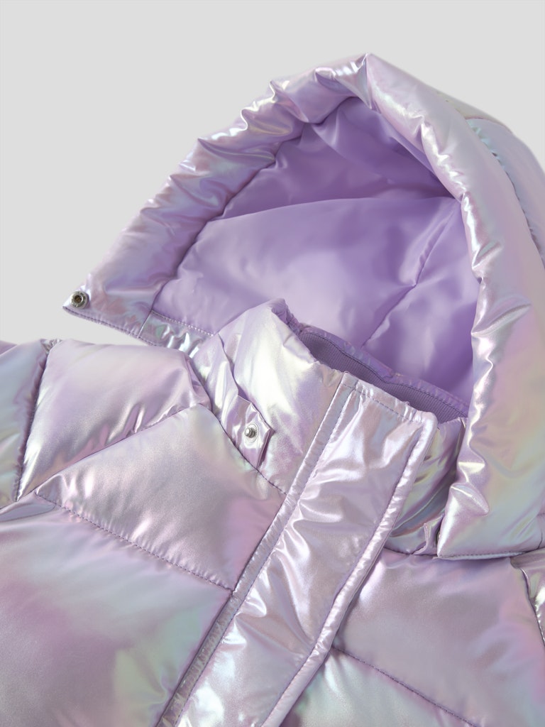 Glansig Täckjacka Malan K Silver/Rosa