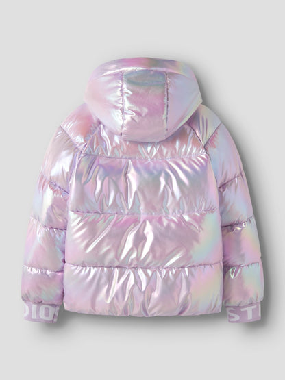 Glansig Täckjacka Malan K Silver/Rosa