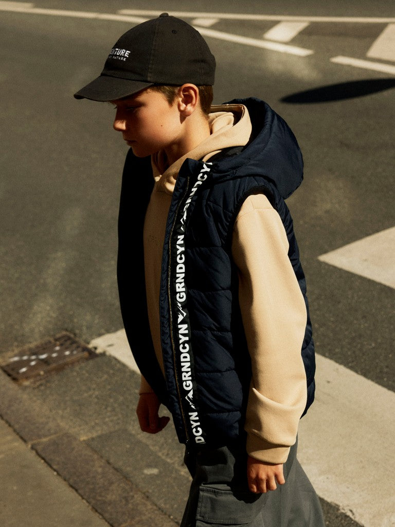 Täckväst Mylane Enfärgad Blå