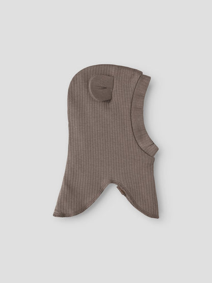 Balaclava Mex Ribbad Enfärgad Brun