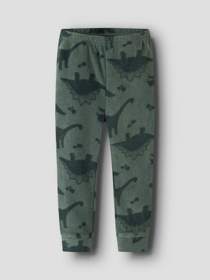 Fleece-set Spektra Dinosaurier Grön