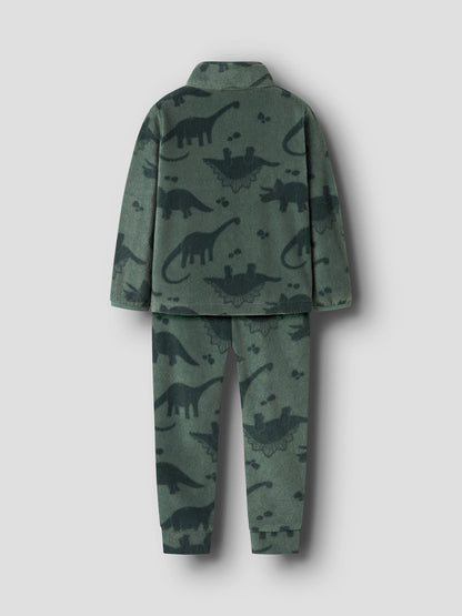 Fleece-set Spektra Dinosaurier Grön