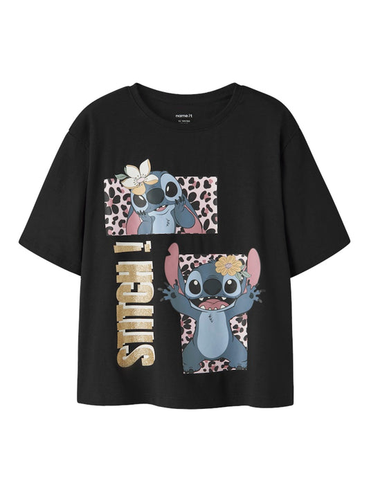 Topp Stitch Kortärmad Jyna Svart