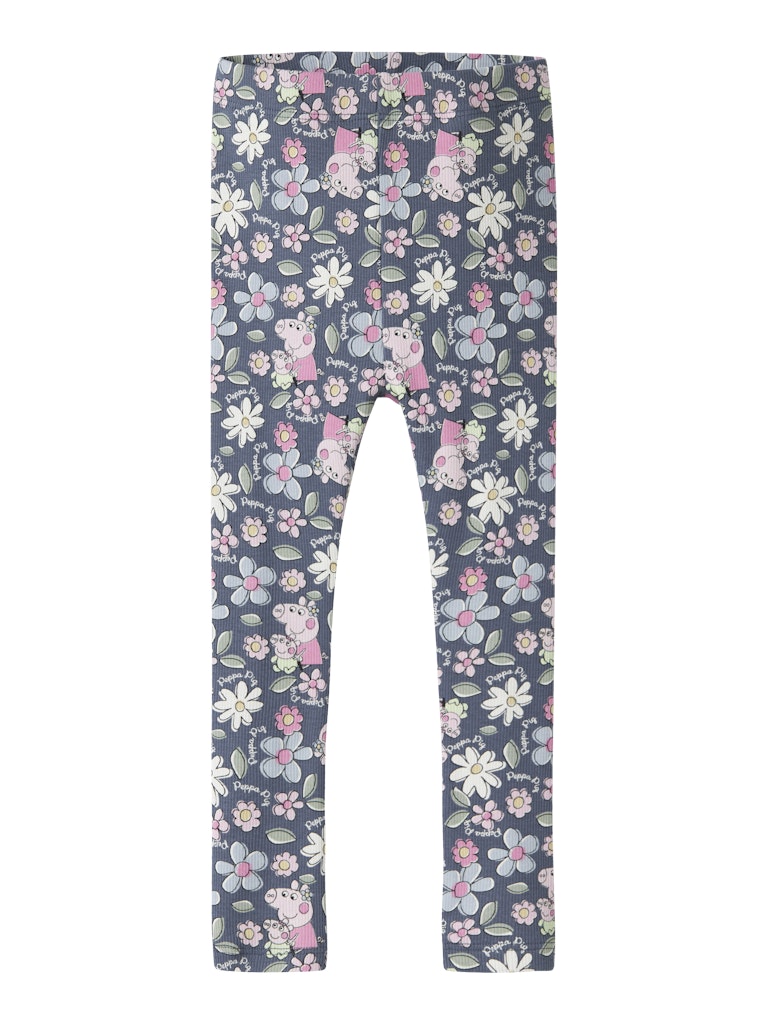 Legging Ribbad Greta Gris Jundi Mönstrade Blå