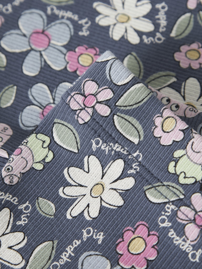 Legging Ribbad Greta Gris Jundi Mönstrade Blå