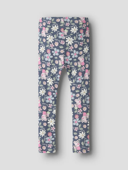 Legging Ribbad Greta Gris Jundi Mönstrade Blå