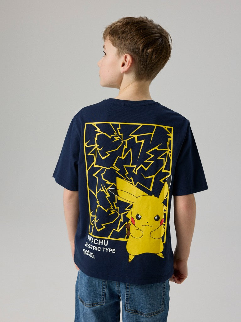 T-shirt Pokémon Kortärmad Jyk Marin Blå