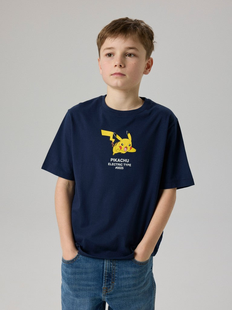 T-shirt Pokémon Kortärmad Jyk Marin Blå