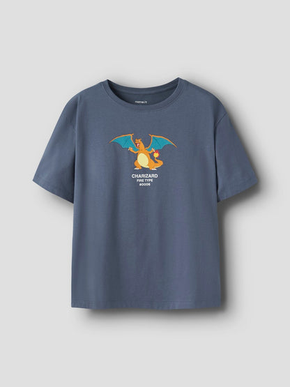 T-shirt Pokémon Kortärmad Jyk Blå