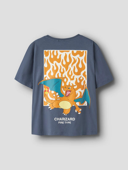 T-shirt Pokémon Kortärmad Jyk Blå