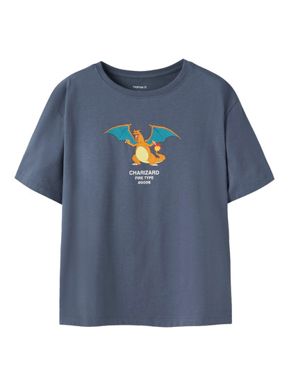 T-shirt Pokémon Kortärmad Jyk Blå