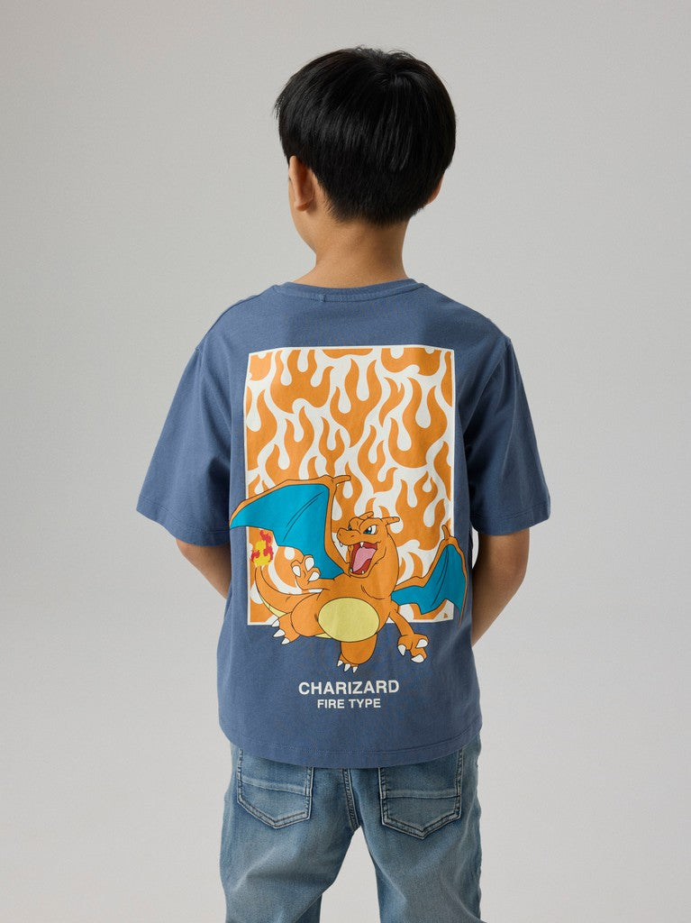 T-shirt Pokémon Kortärmad Jyk Blå