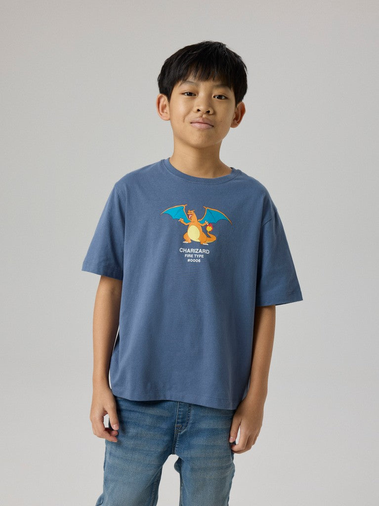 T-shirt Pokémon Kortärmad Jyk Blå