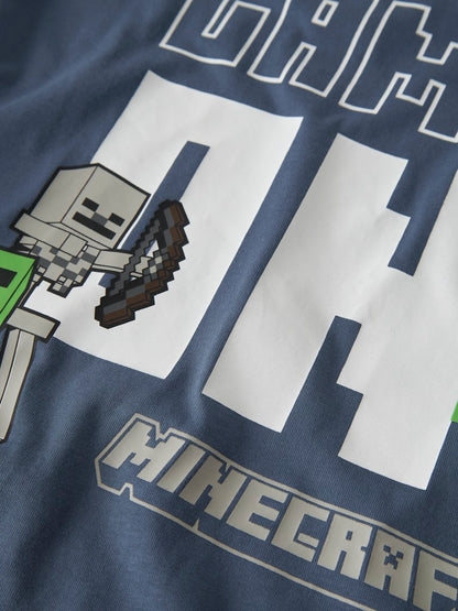 T-shirt Minecraft Kortärmad Jun Blå