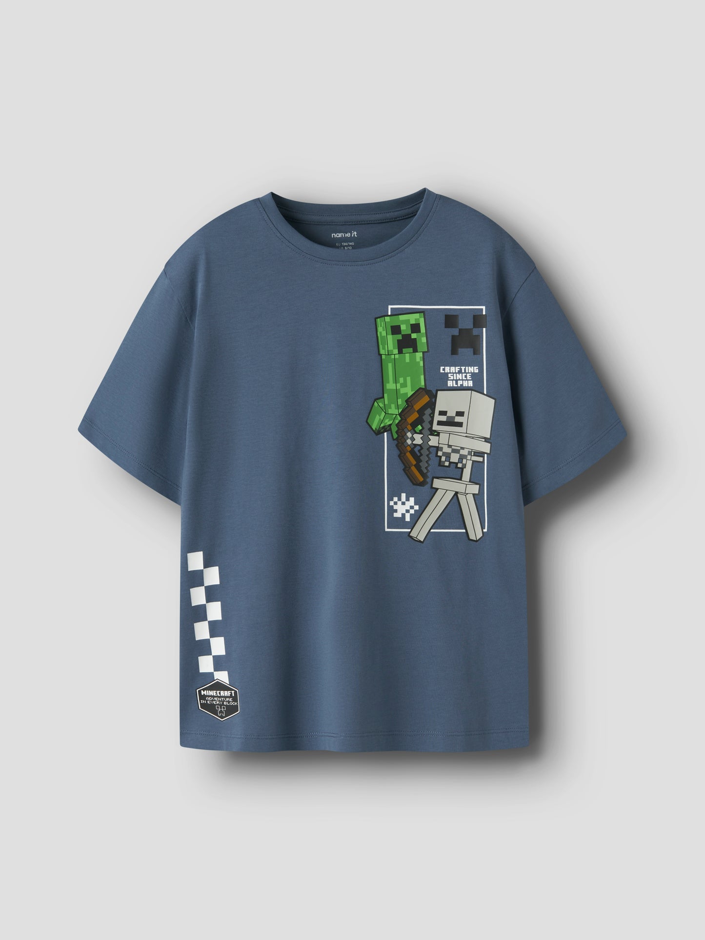 T-shirt Minecraft Kortärmad Jun Blå