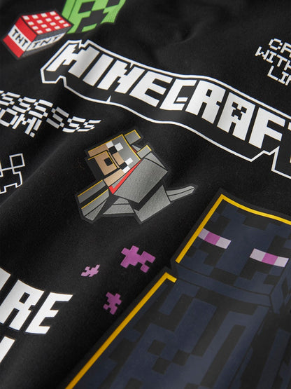 Hoodie Minecraft Sweat Ju Svart