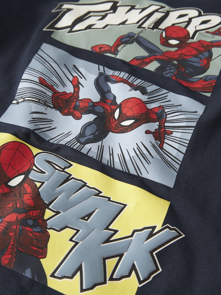 Långärmad Topp Spider-Man Jarl Marinblå