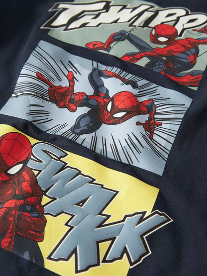 Långärmad Topp Spider-Man Jarl Marinblå