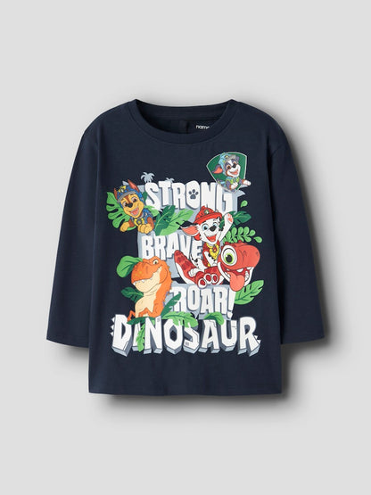 Topp Långärmad Paw Patrol Jik Marinblå