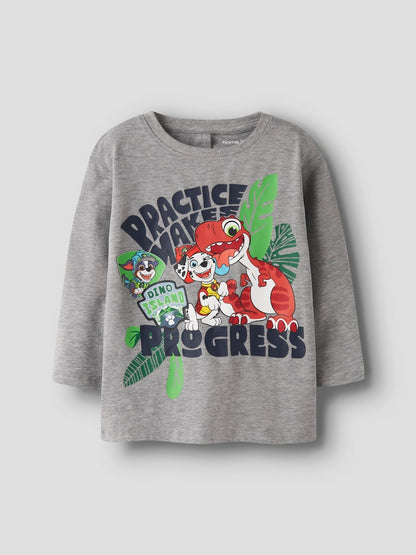 Topp Långärmad Paw Patrol Jik Grå