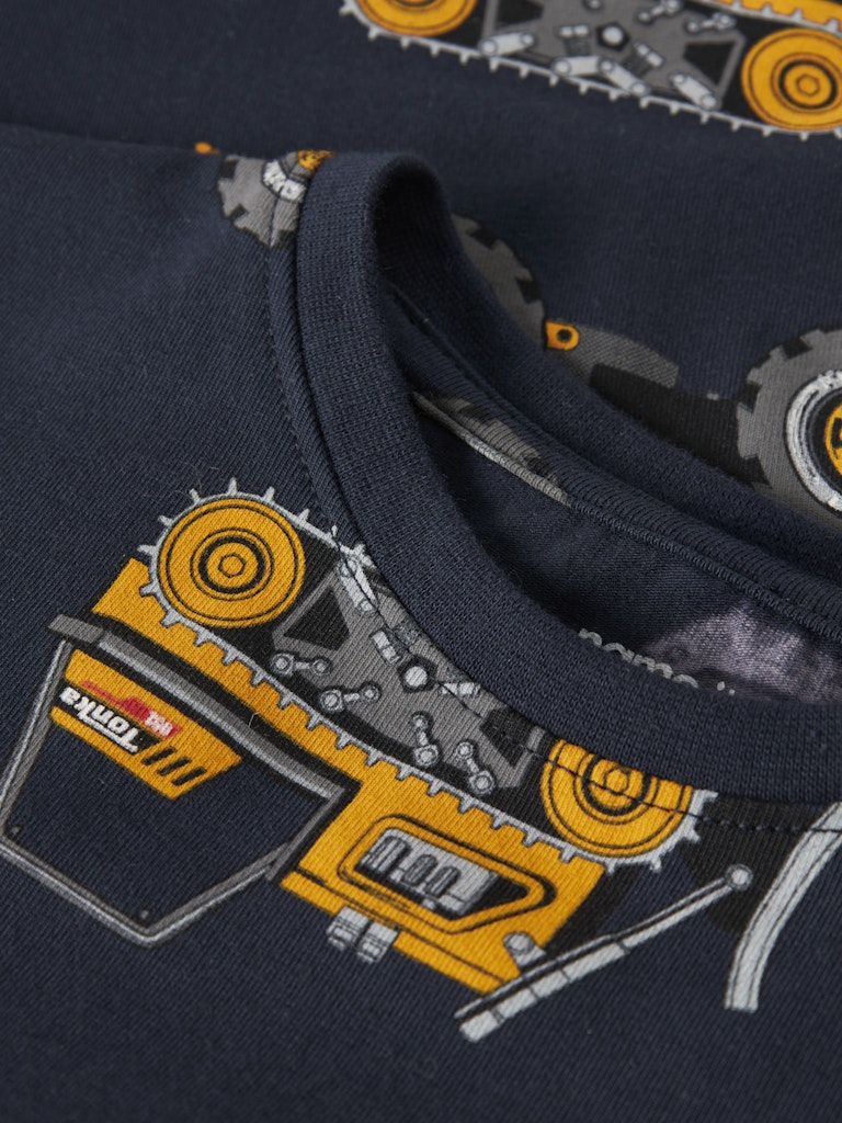 T-shirt Kortärmad Tonka Bilar Fordon Jimmy Blå